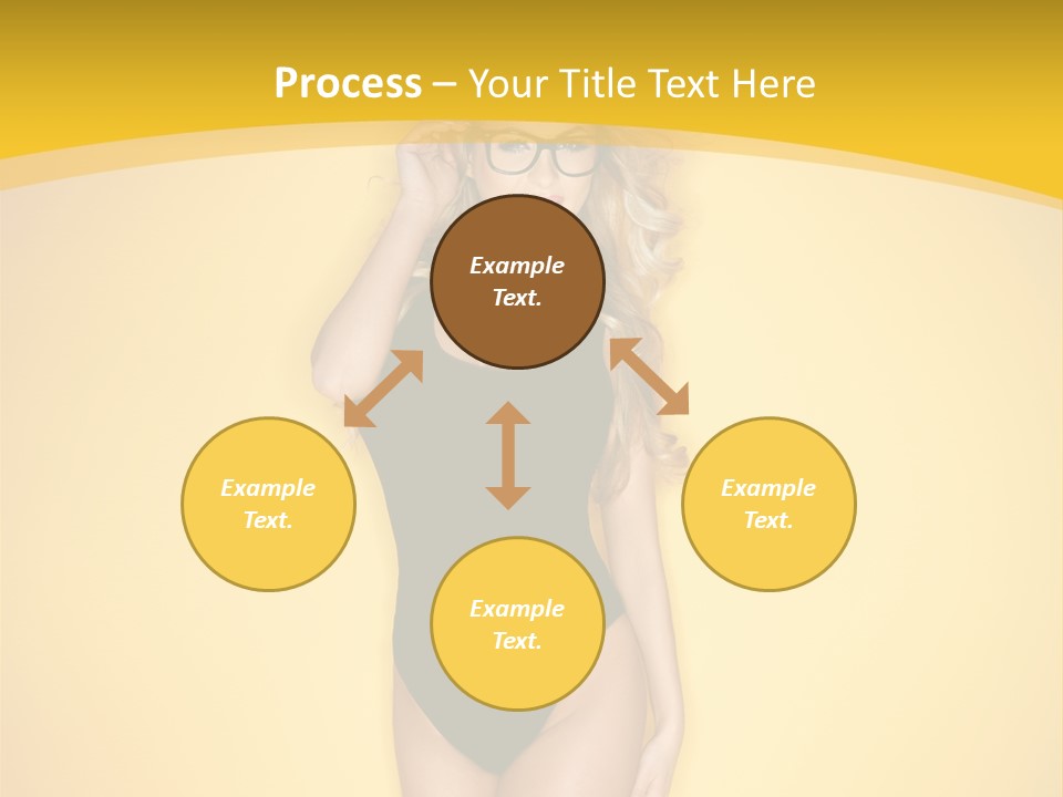 Sensual Hot Blond PowerPoint Template