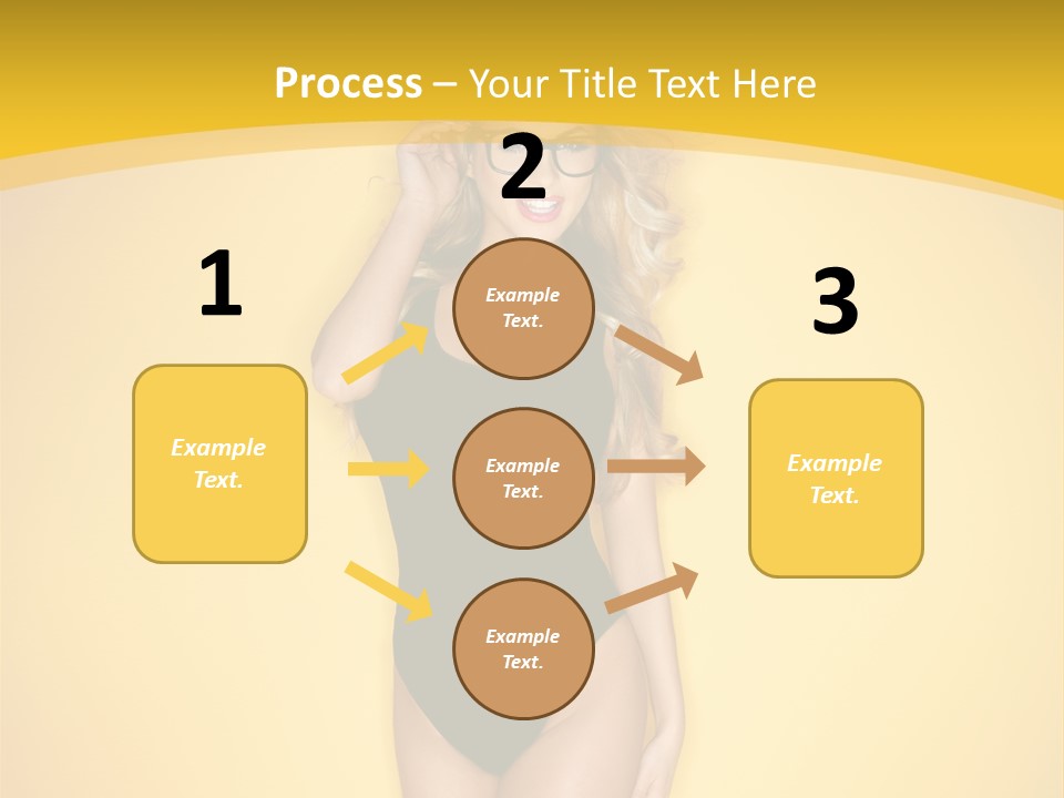 Sensual Hot Blond PowerPoint Template