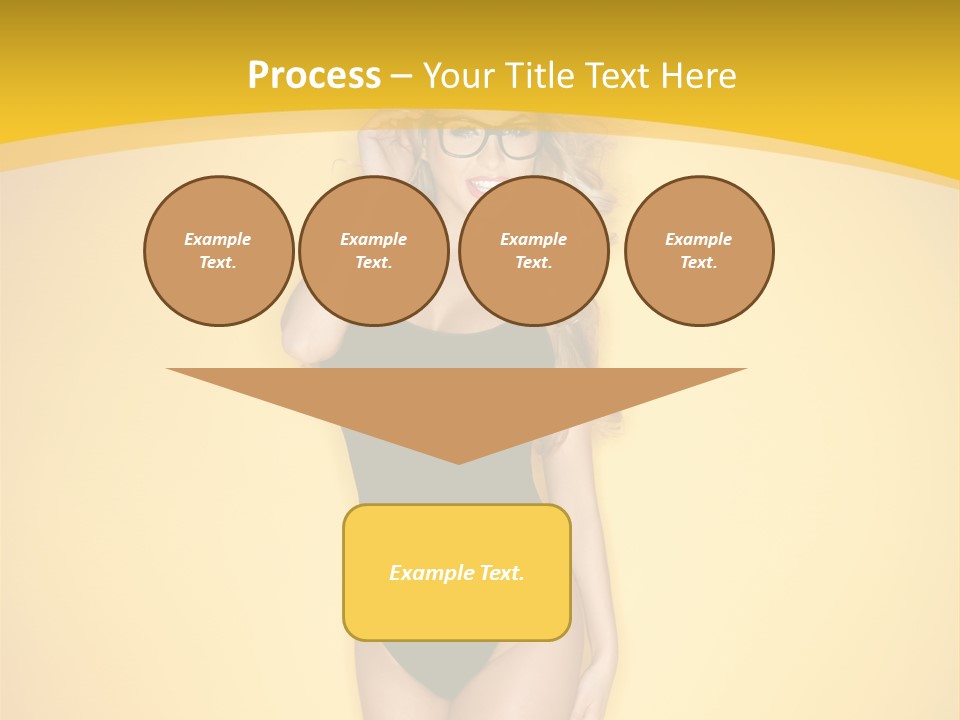 Sensual Hot Blond PowerPoint Template