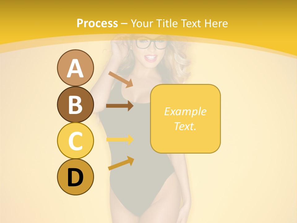Sensual Hot Blond PowerPoint Template