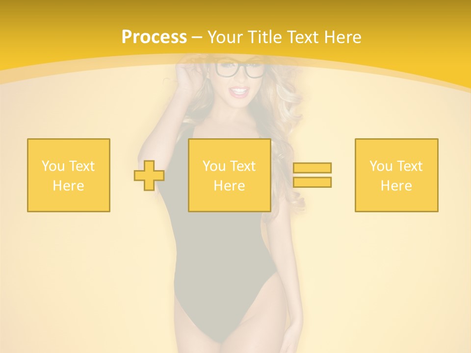 Sensual Hot Blond PowerPoint Template