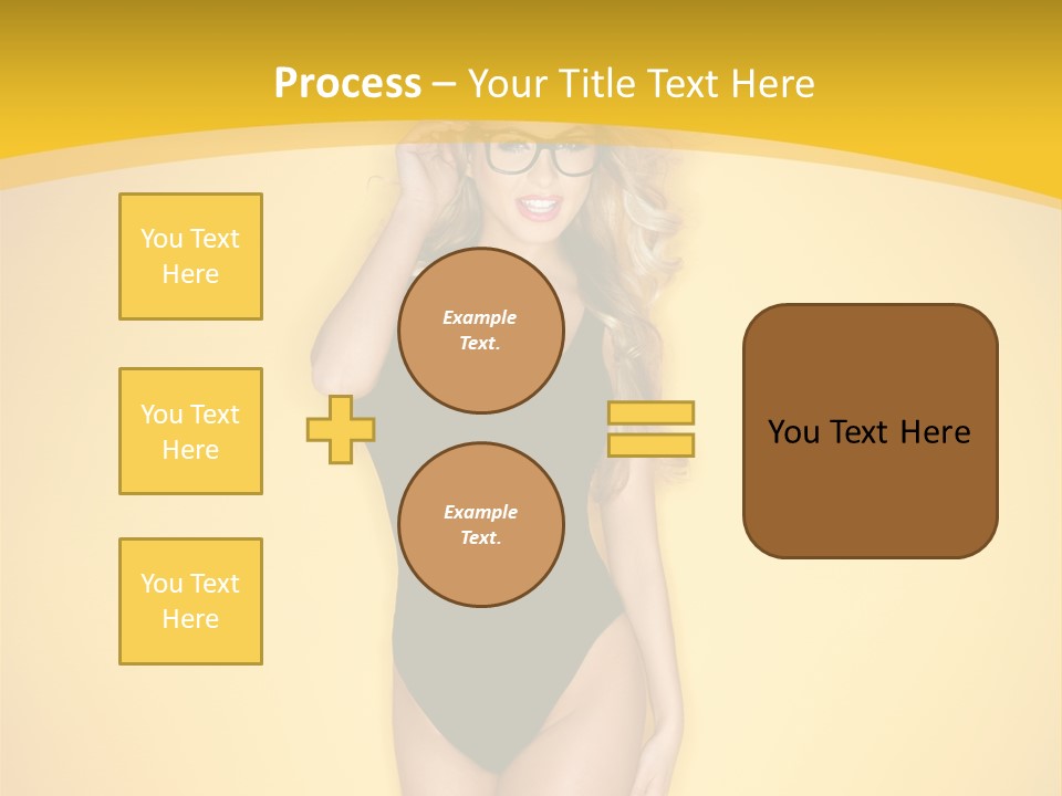 Sensual Hot Blond PowerPoint Template