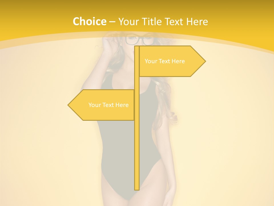 Sensual Hot Blond PowerPoint Template