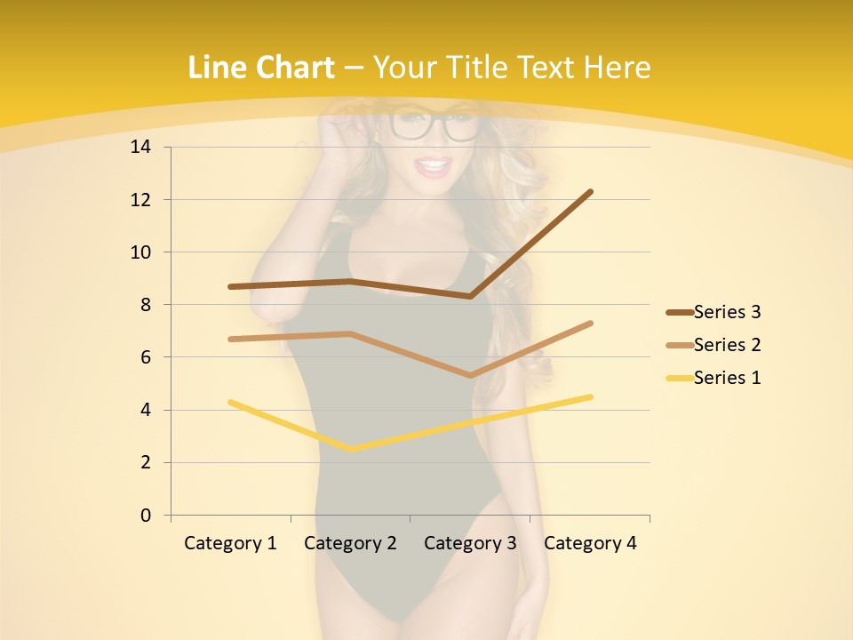 Sensual Hot Blond PowerPoint Template