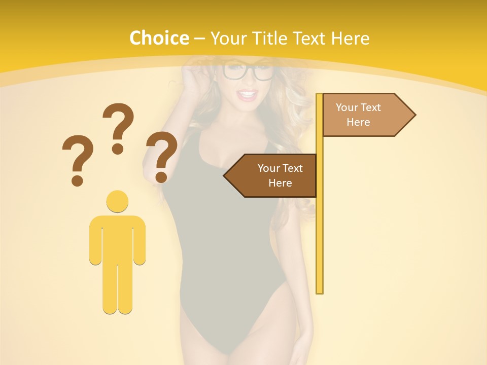 Sensual Hot Blond PowerPoint Template