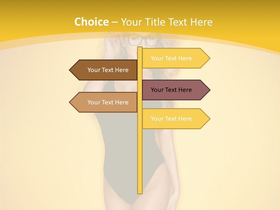 Sensual Hot Blond PowerPoint Template