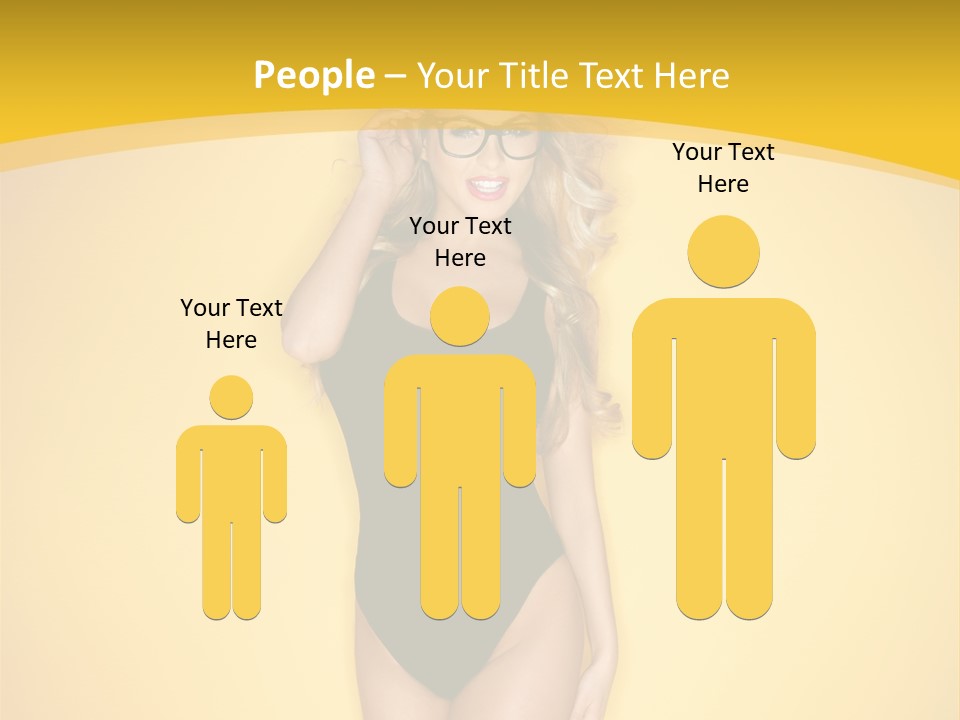 Sensual Hot Blond PowerPoint Template