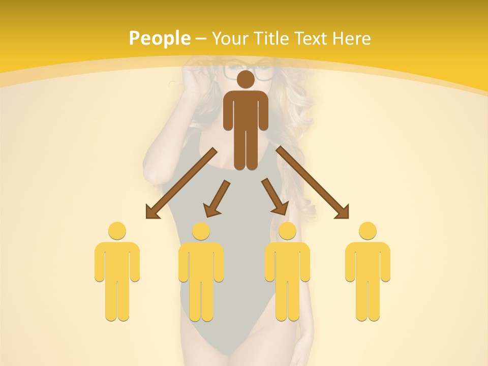 Sensual Hot Blond PowerPoint Template