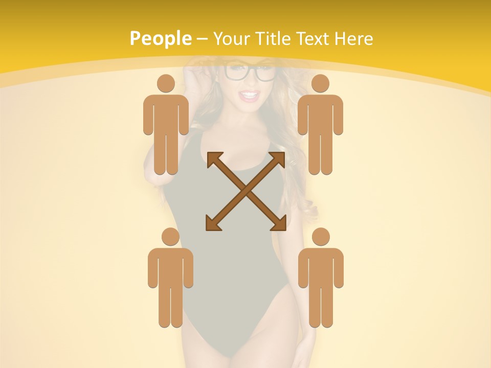 Sensual Hot Blond PowerPoint Template