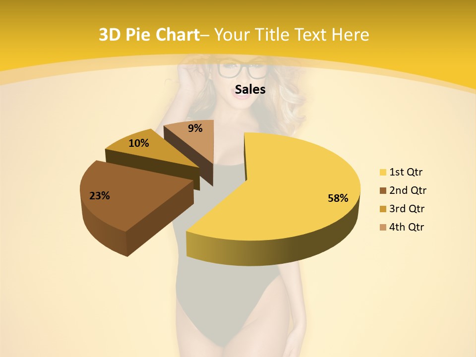 Sensual Hot Blond PowerPoint Template