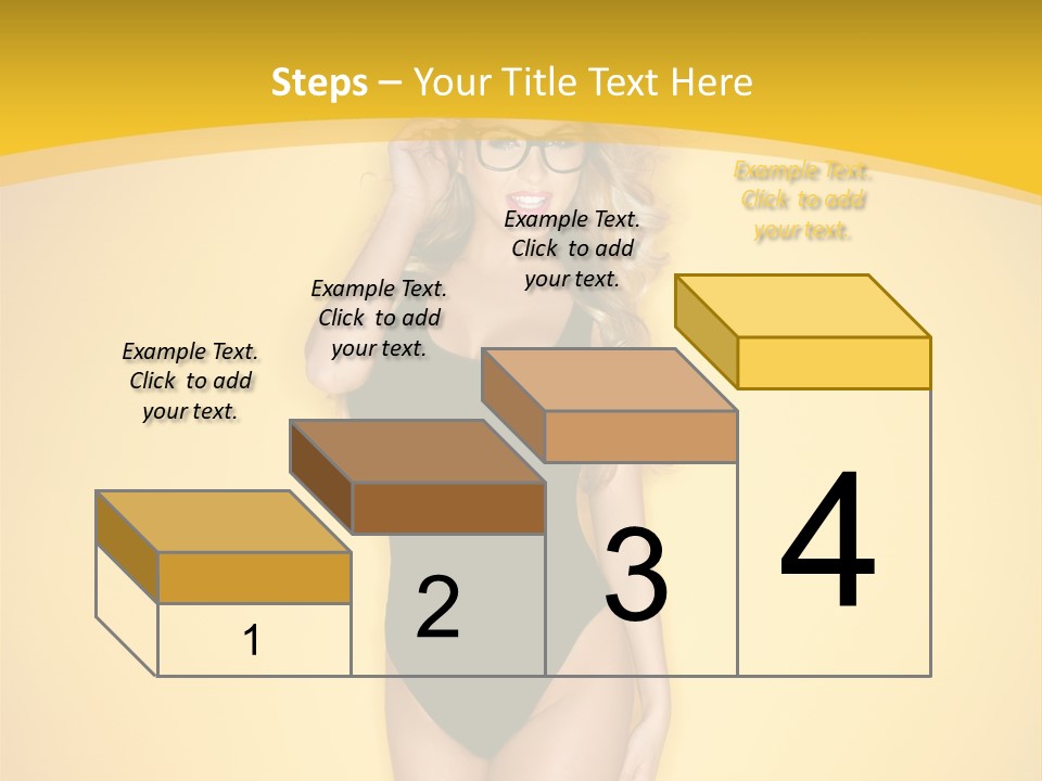 Sensual Hot Blond PowerPoint Template