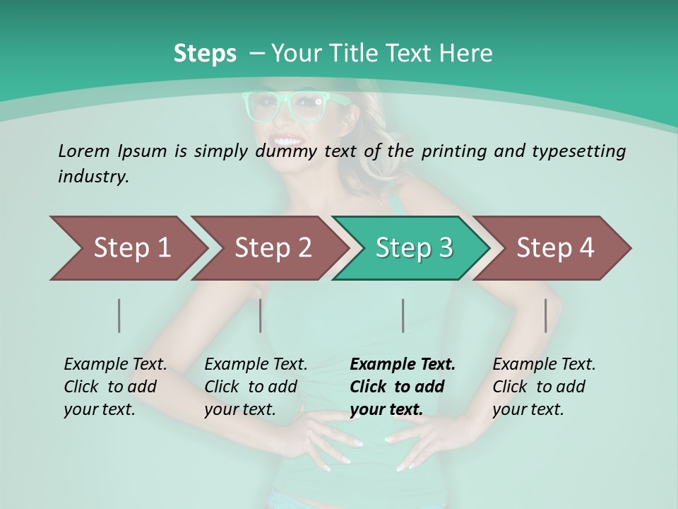 Breast Hot Curvaceous PowerPoint Template