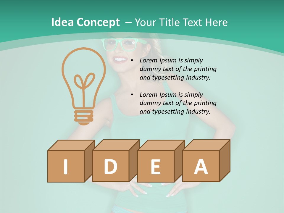 Breast Hot Curvaceous PowerPoint Template