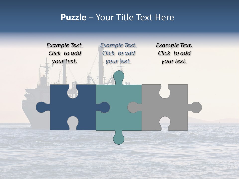 International Offshore Ship PowerPoint Template