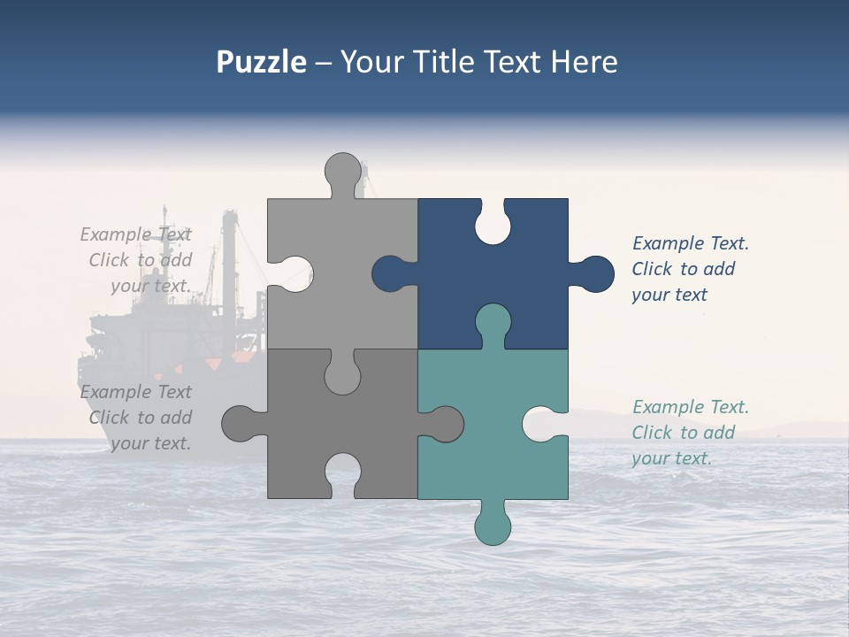 International Offshore Ship PowerPoint Template