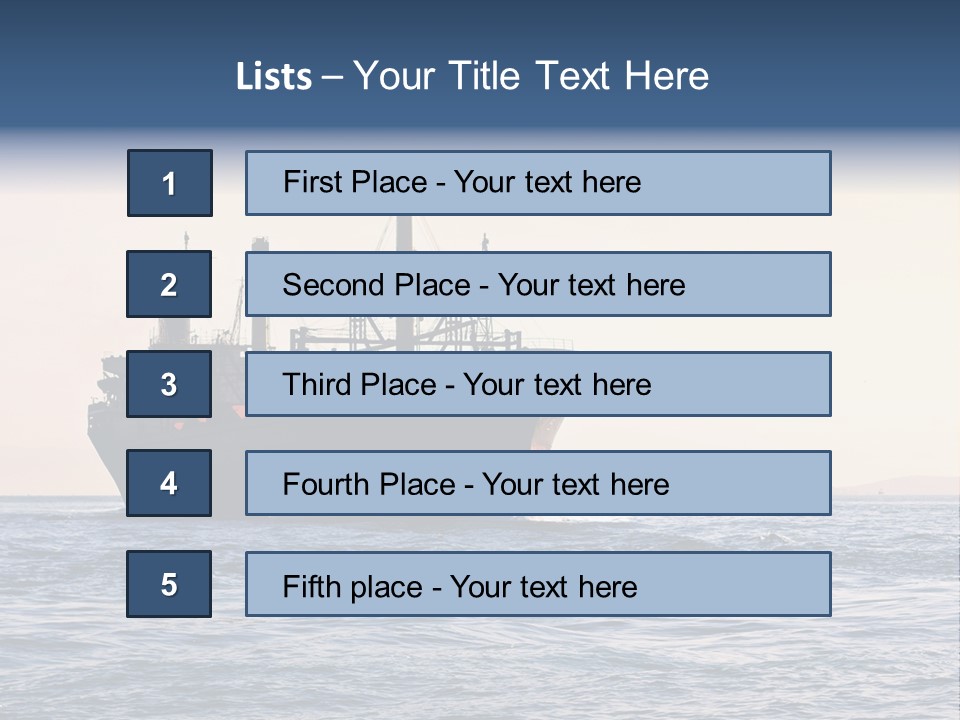 International Offshore Ship PowerPoint Template