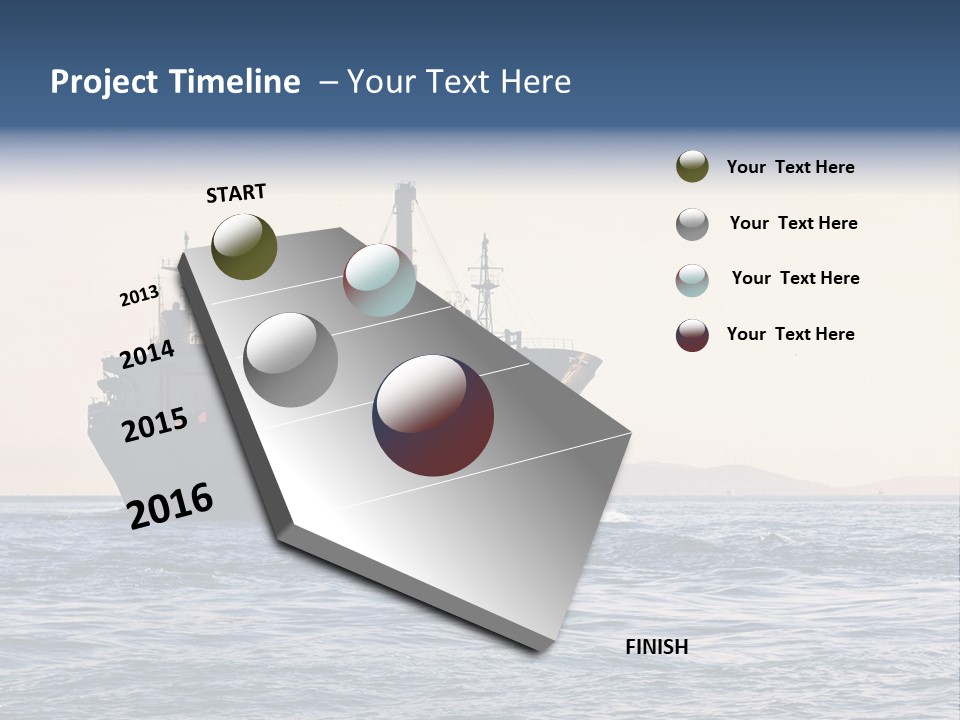 International Offshore Ship PowerPoint Template