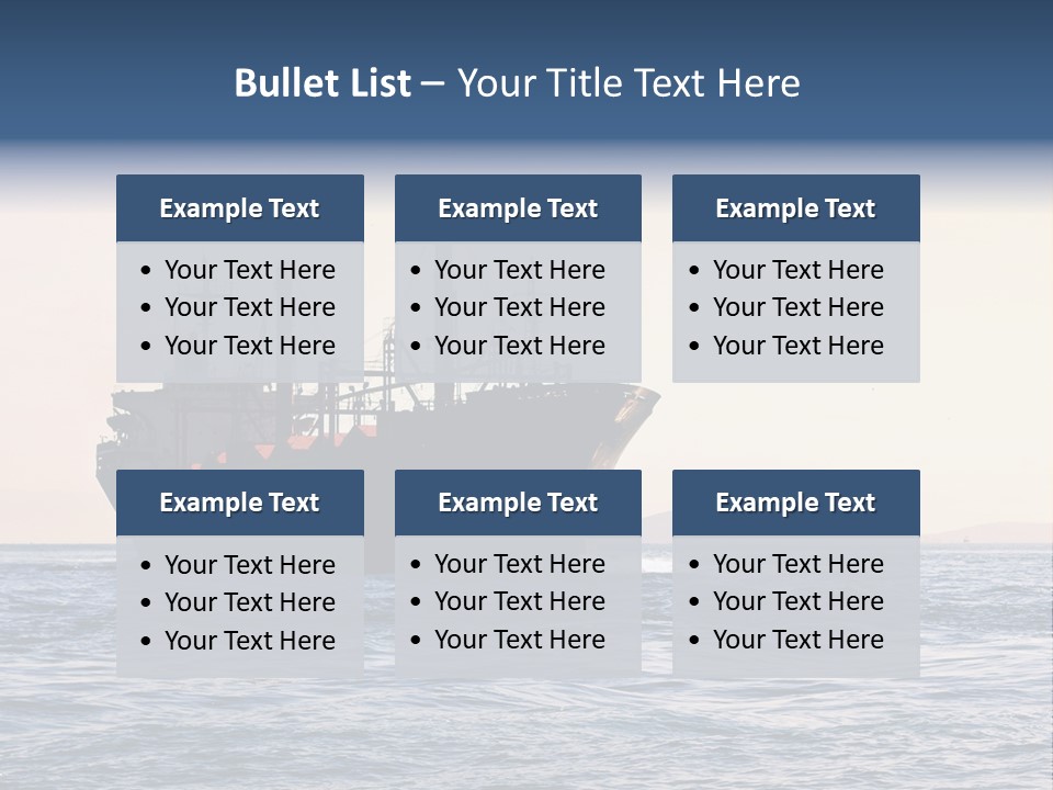 International Offshore Ship PowerPoint Template