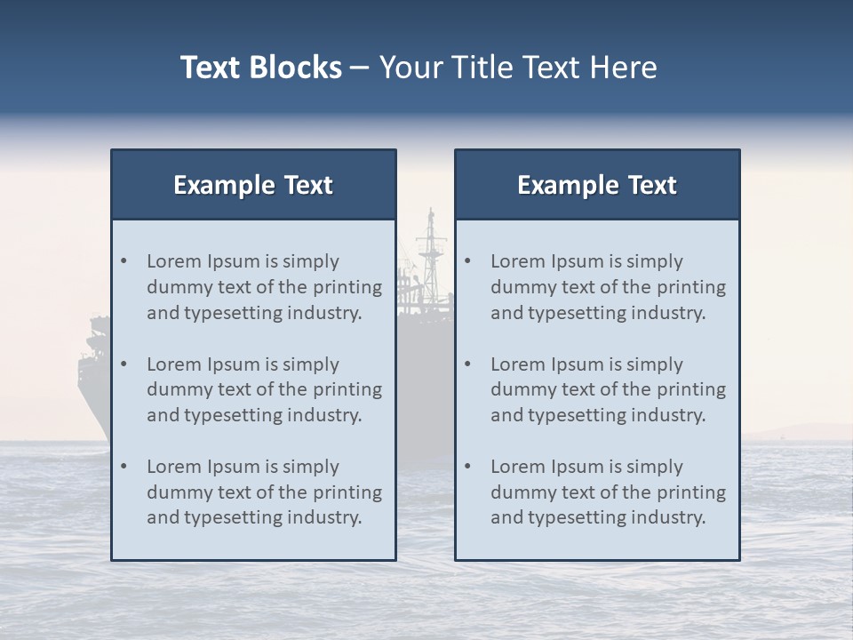International Offshore Ship PowerPoint Template