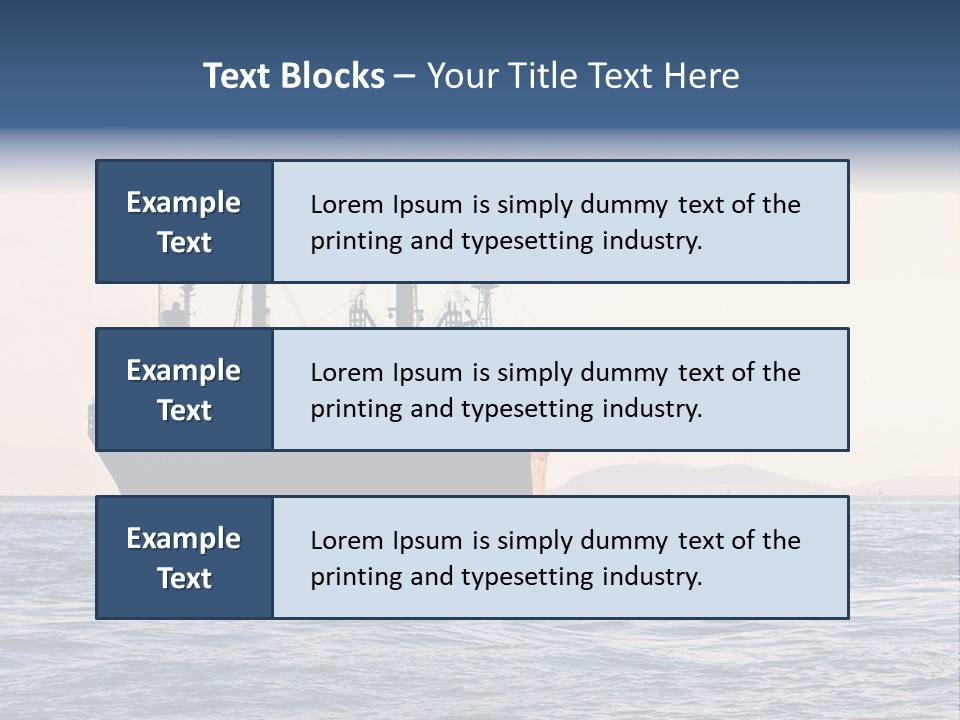 International Offshore Ship PowerPoint Template