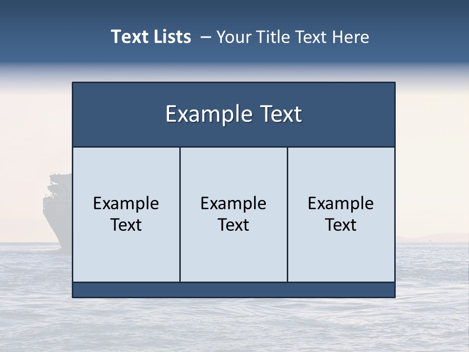 International Offshore Ship PowerPoint Template