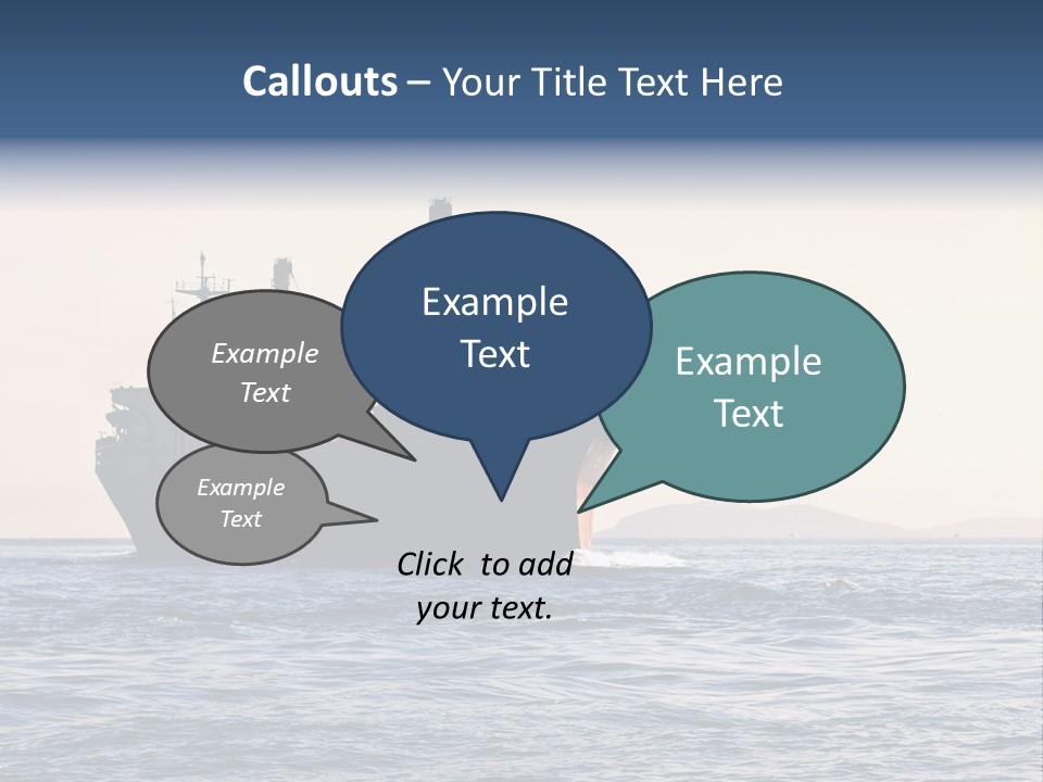 International Offshore Ship PowerPoint Template
