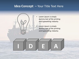International Offshore Ship PowerPoint Template