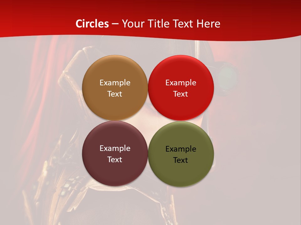 Fire Costume Woman PowerPoint Template