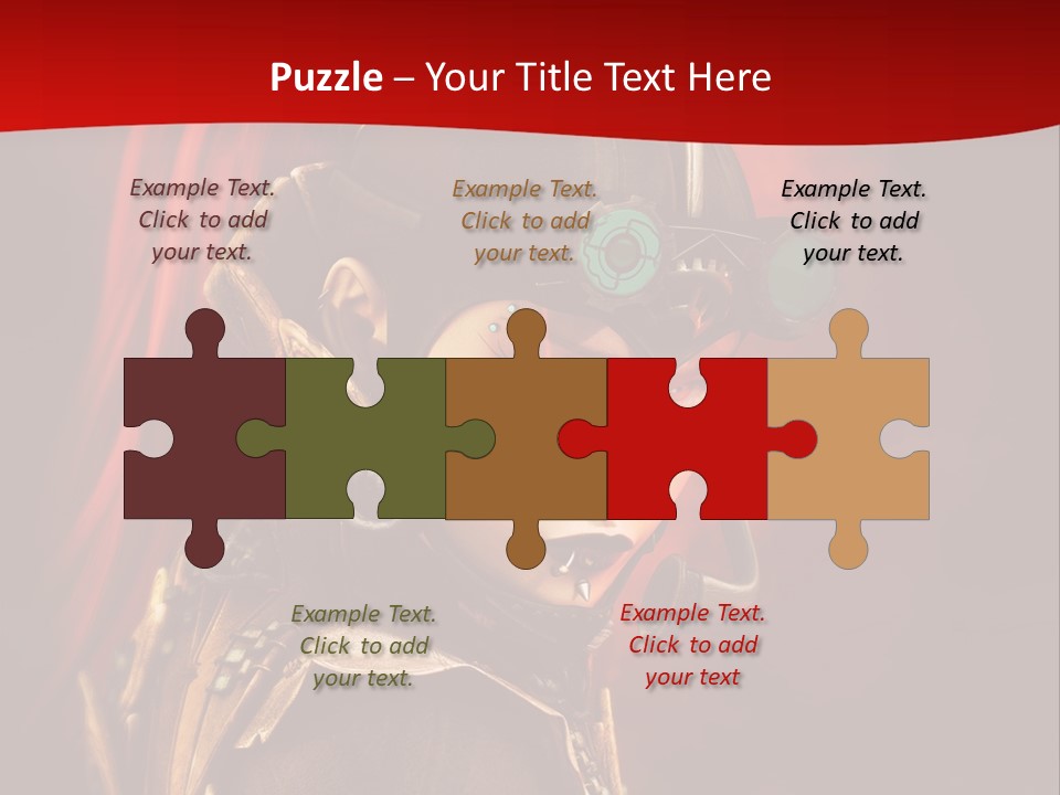 Fire Costume Woman PowerPoint Template