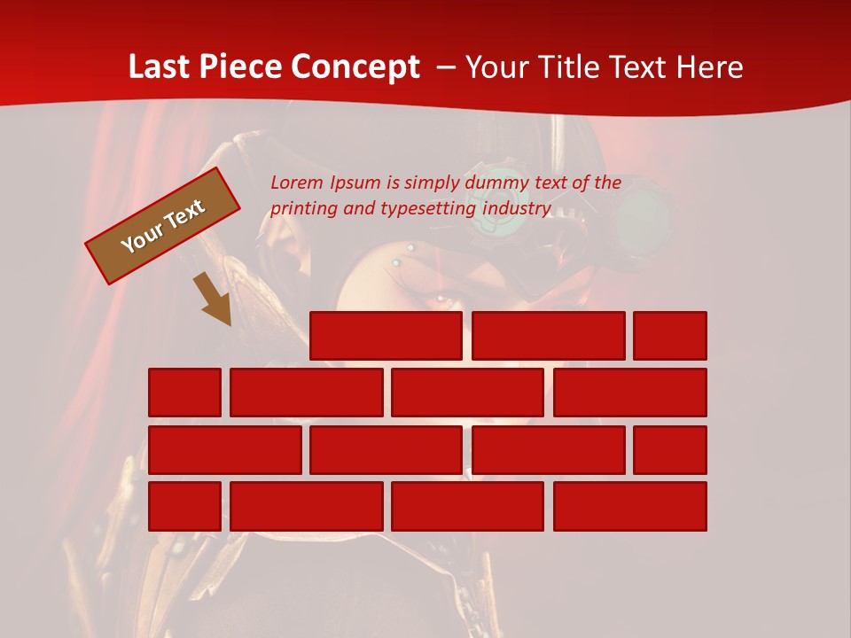 Fire Costume Woman PowerPoint Template
