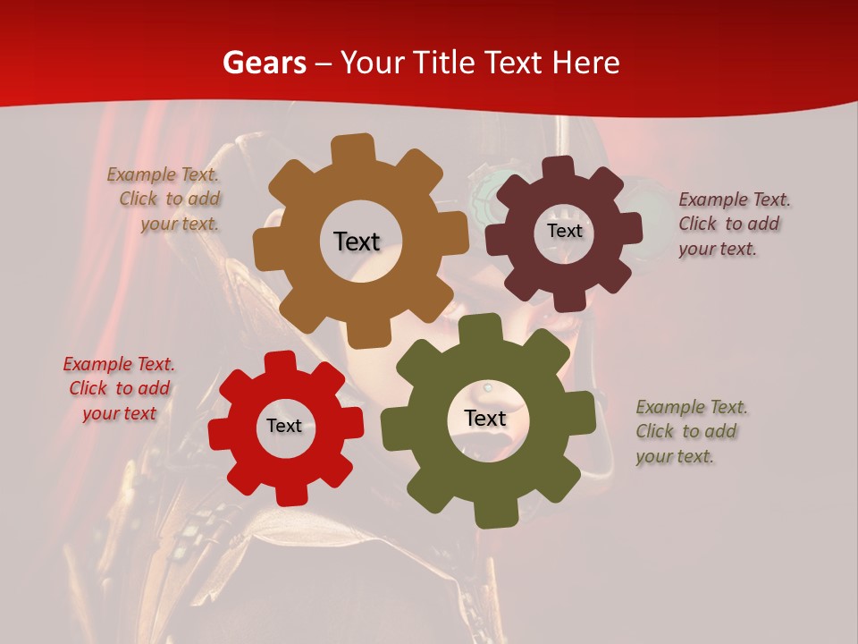 Fire Costume Woman PowerPoint Template