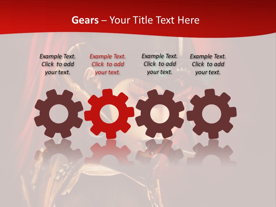 Fire Costume Woman PowerPoint Template