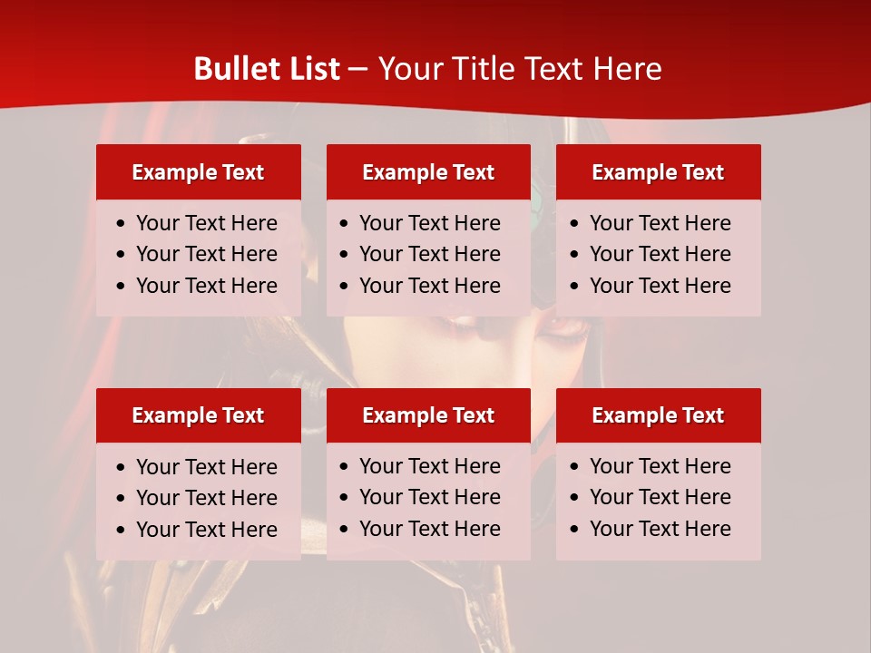 Fire Costume Woman PowerPoint Template