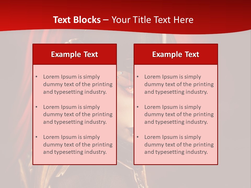 Fire Costume Woman PowerPoint Template