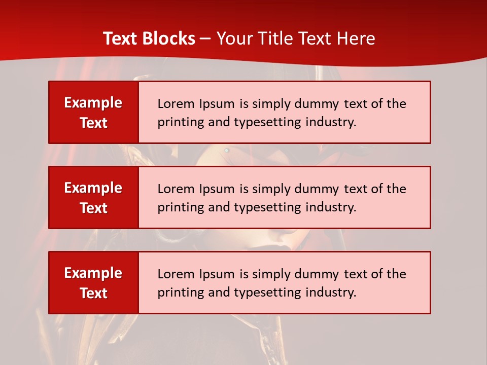 Fire Costume Woman PowerPoint Template