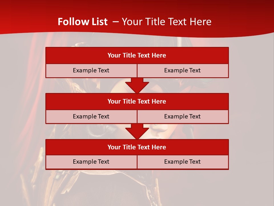 Fire Costume Woman PowerPoint Template