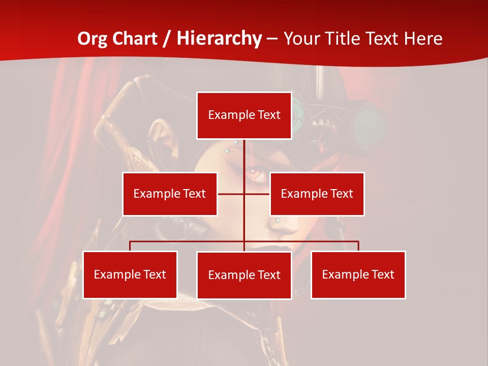 Fire Costume Woman PowerPoint Template