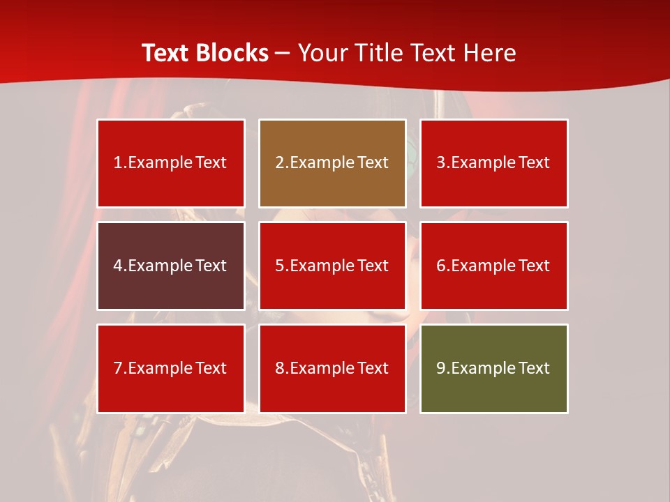 Fire Costume Woman PowerPoint Template