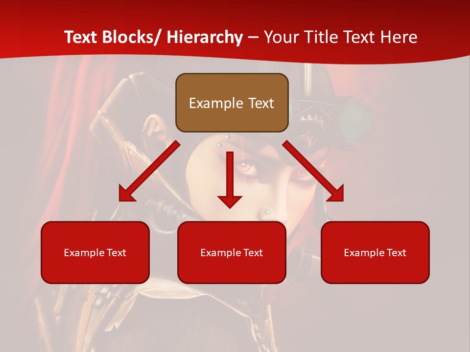 Fire Costume Woman PowerPoint Template