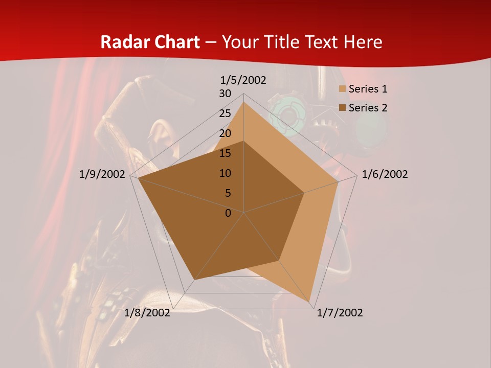 Fire Costume Woman PowerPoint Template