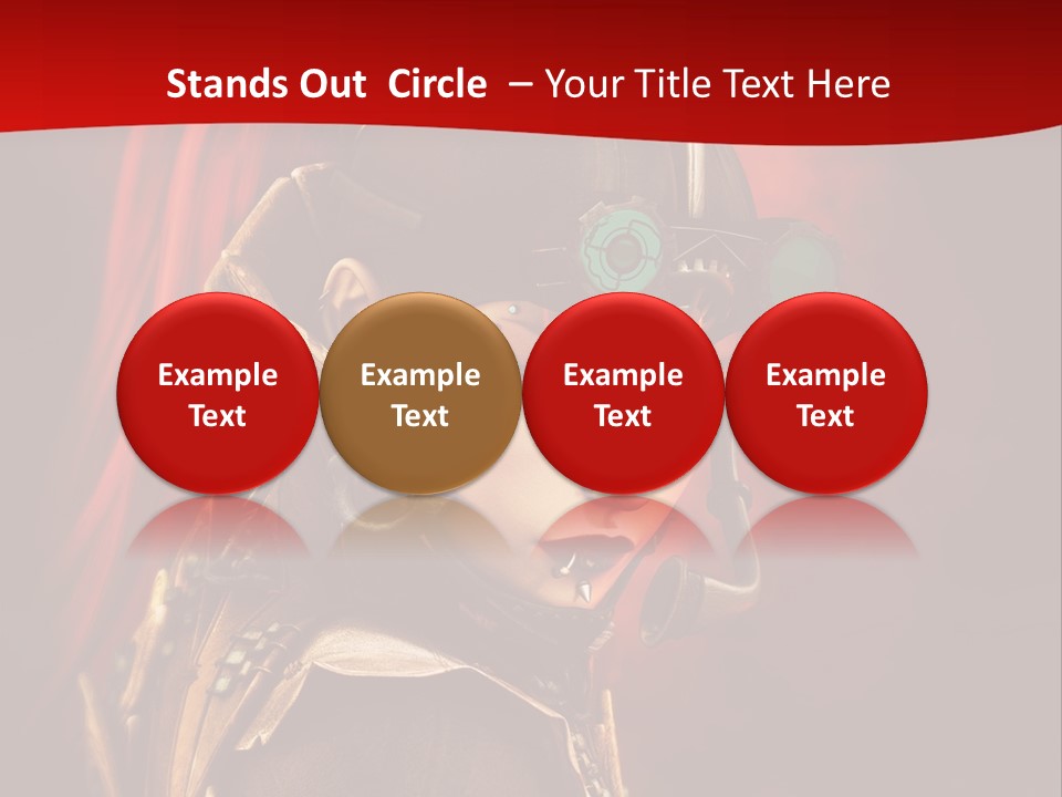 Fire Costume Woman PowerPoint Template