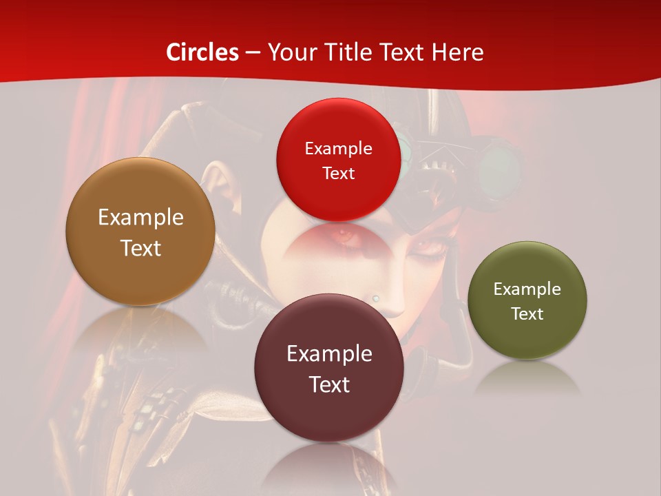 Fire Costume Woman PowerPoint Template