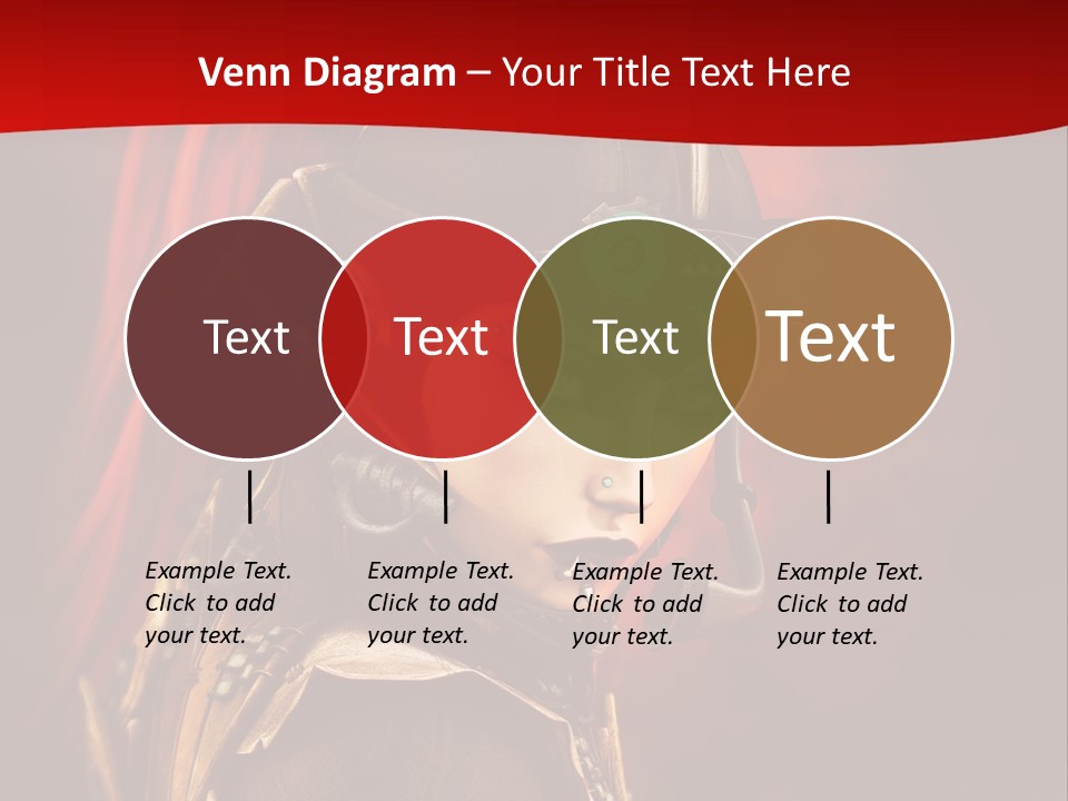 Fire Costume Woman PowerPoint Template