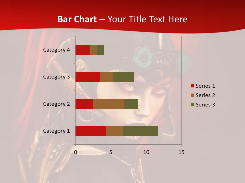 Fire Costume Woman PowerPoint Template