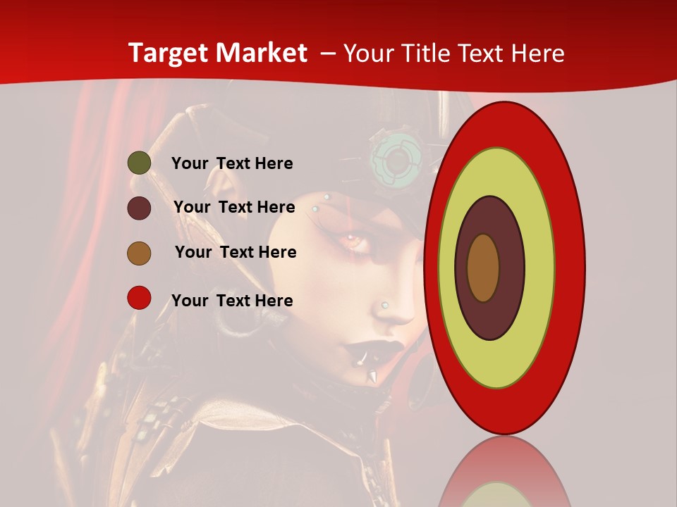 Fire Costume Woman PowerPoint Template