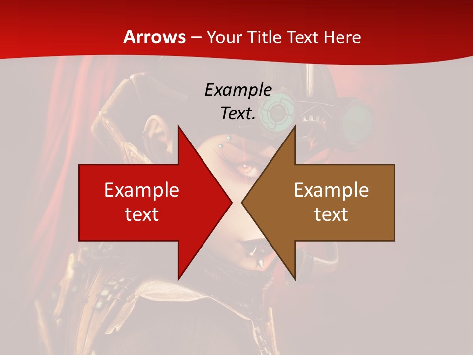 Fire Costume Woman PowerPoint Template