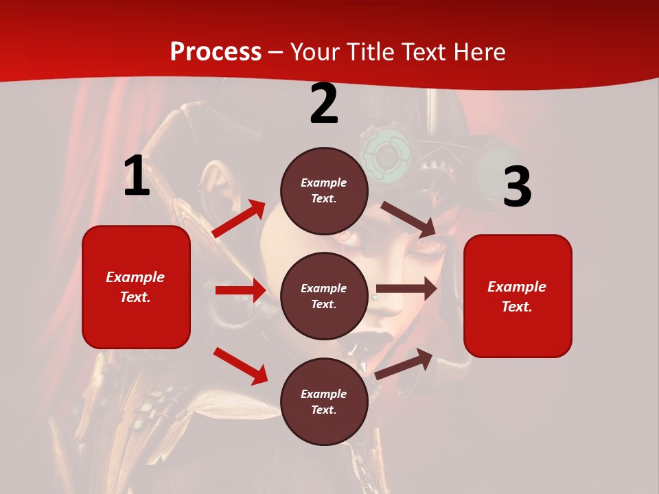 Fire Costume Woman PowerPoint Template