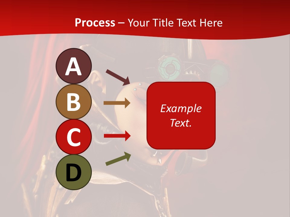 Fire Costume Woman PowerPoint Template