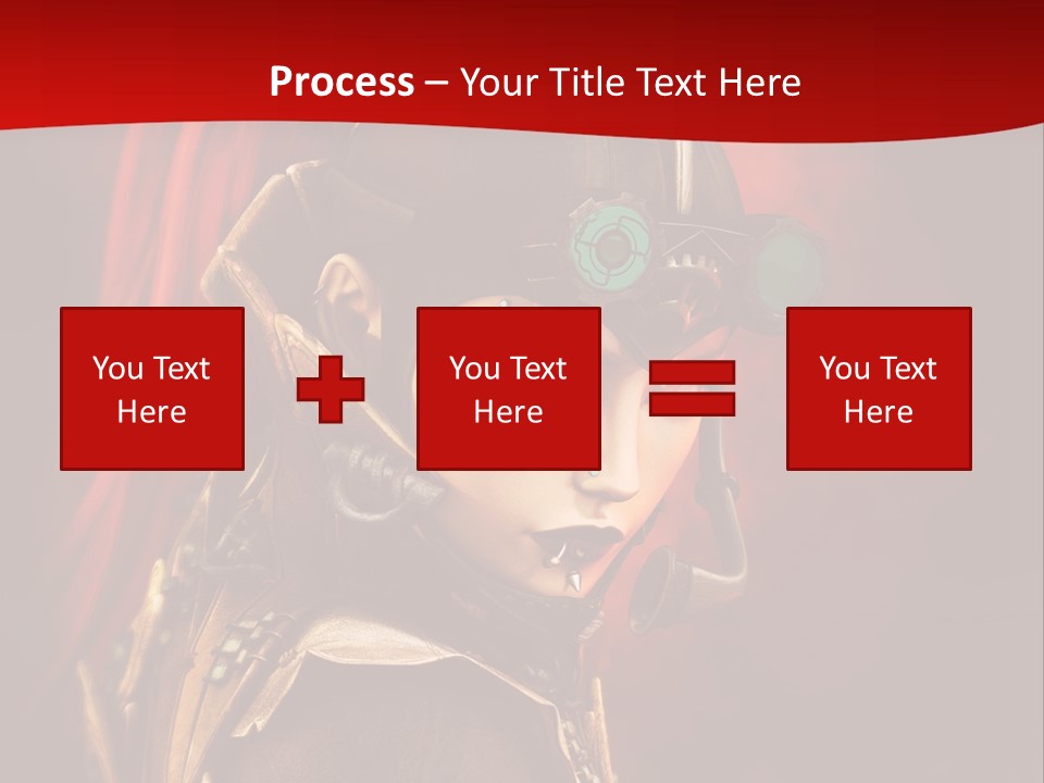 Fire Costume Woman PowerPoint Template