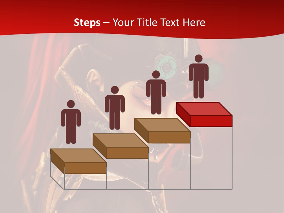 Fire Costume Woman PowerPoint Template